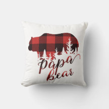 Rustic Land Red & Black Flskanals Pappa Bear