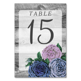Rustic Land Ro Barn Wood Bröllop Bordsnummer