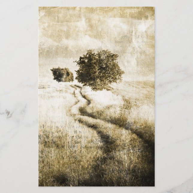 Rustic land Road westernt utanför bröllop (Framsida)