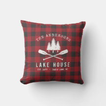 Rustic Land Sjö House Träd Red Buffalo Play