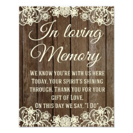 Rustic Land Snöre när det gäller att älska minness Fototryck