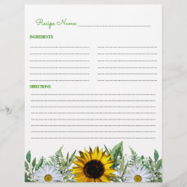 Rustic Land Solros Recipe Binder Infoga