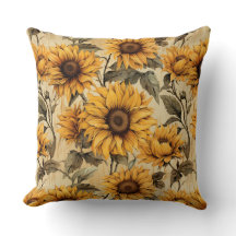 Rustic Land Solros Shabby chic Flower Blommigt