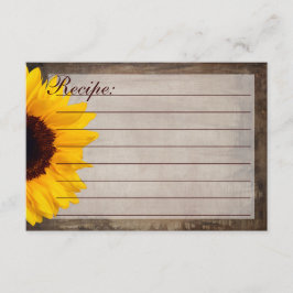 Rustic Land Solrosrecept