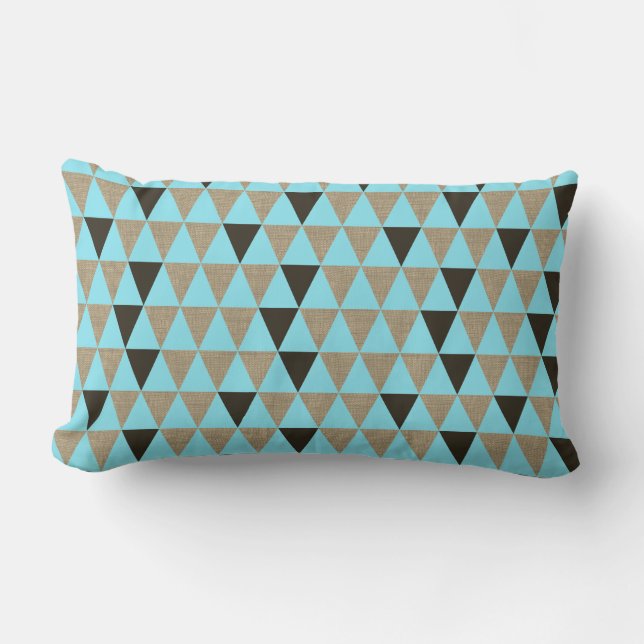 Rustic Land Southwest med Monogram Lumbarkudde (Framsida)