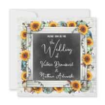 Rustic Land Sunblommor & Pumpkins Fall Wedding