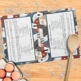 Rustic Land Village Winter Family Recipe Kökshandduk