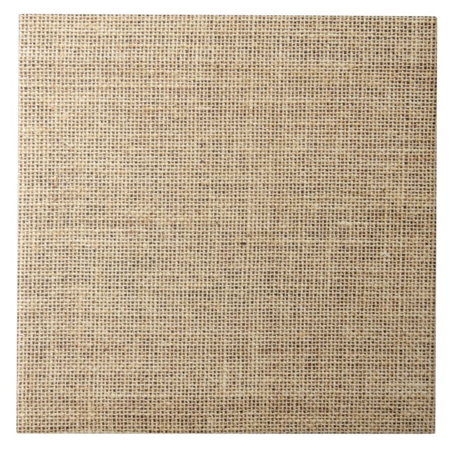 Rustic Land Vintage Burlap Kakelplatta (Framsidan)