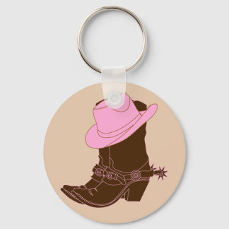 Rustic Land Western Cowgirl Boots Nyckelring