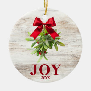 Rustic Land Western Mistletoe Ornament