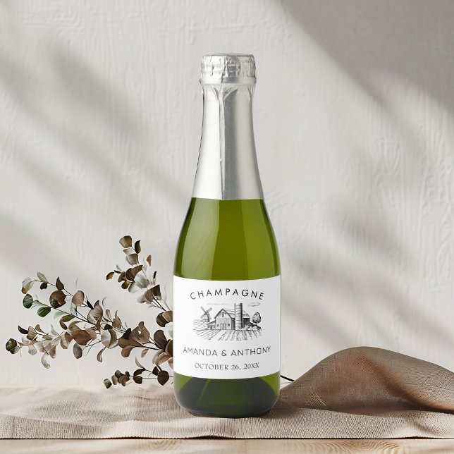 Rustic Land Westerna Barn Bröllop Champagne (Skapare uppladdad)