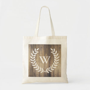 Rustic Land White Laurels & Barn Wood Tygkasse