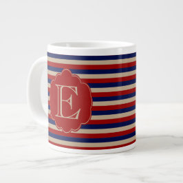 Rustic Land Winter Monogrammad Jumbo Mugg