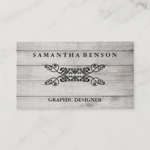 Rustic Land Wooden Struktur Graphic Visitkort