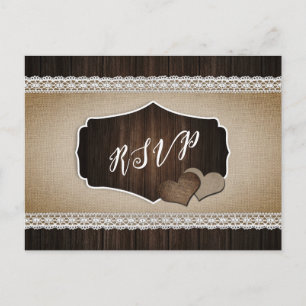 Rustic Landsbyggsbröllop OSA Postcard Sång Choice Vykort