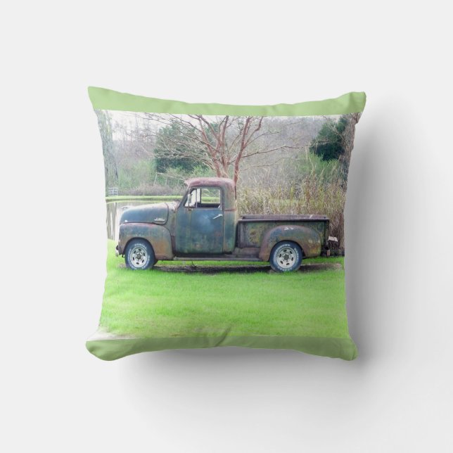 Rustic Lastbil Dekorativ kudde (Framsida)