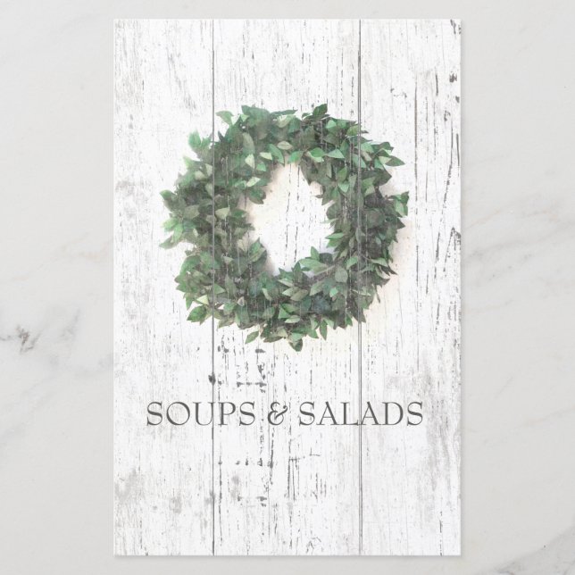 Rustic Laurel Wandement Recipe Organizer Divider (Framsida)