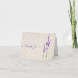 Rustic Lavender Botanical | Vikt tackkort
