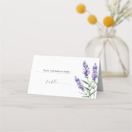 Rustic Lavender Bröllop Placeringskort
