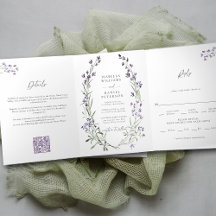 Rustic Lavender - enkel Elegant allt i ett Bröllop