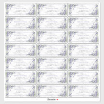 Rustic Lavender Eucalyptus Greenery Guest Adress