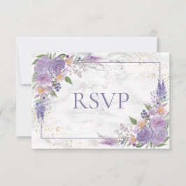 Rustic Lavender Lilac Guld Blommigt Bröllop OSA