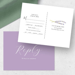 Rustic Lavender Meal Choice OSA Postcard Vykort