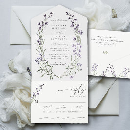 Rustic Lavender Meal OSA Modern Romantic Bröllop