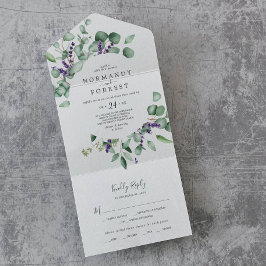 Rustic Lavender och Eucalyptus Bröllop