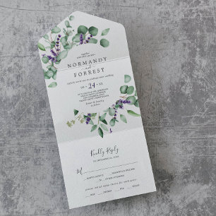 Rustic Lavender och Eucalyptus Bröllop