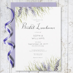Rustic Lavender & Sage Möhippa Luncheon Inbjudningar