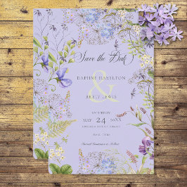 Rustic Lavender & Sage Wildblommor Lavender Spara Datumet