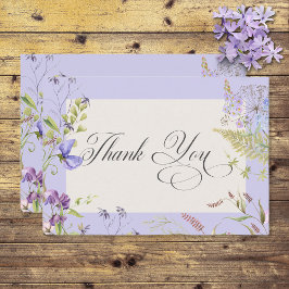 Rustic Lavender & Sage Wildblommor Lavender Tack Kort