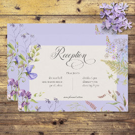 Rustic Lavender & Sage Wildblommor Lavender Tilläggskort