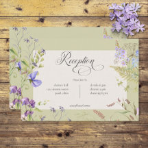 Rustic Lavender & Sage Wildblommor Sage Reception
