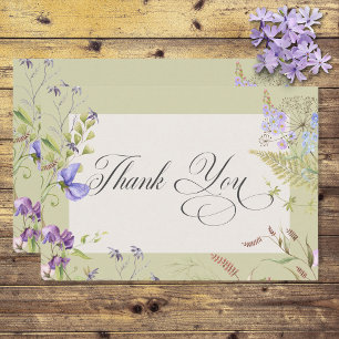 Rustic Lavender & Sage Wildblommor Sage Tack Kort