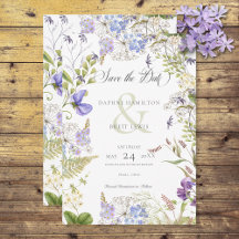 Rustic Lavender & Sage WildblomWhite