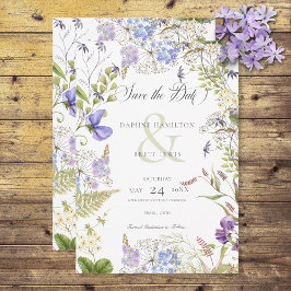 Rustic Lavender & Sage WildblomWhite Spara Datumet