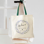 Rustic Lavender Wandan Bride Crew Tygkasse<br><div class="desc">En söt och elegant gåva till brudens sida på din speciella dag,  som till och med har en elegant vattenfärg för andning med stor energi. Anpassa med bröllop-datum och mottagarens namn.</div>