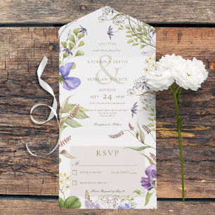 Rustic Lavender WildblomWhite No Middag