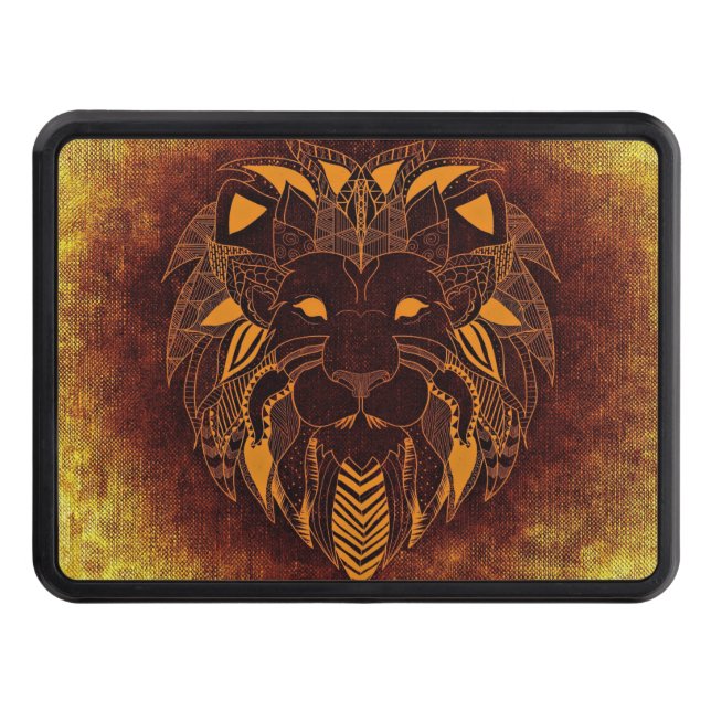 Rustic Lejon Head Dragkroksskydd (Framsidan)