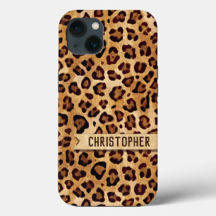 Rustic Leopard Print Skin Add Namn