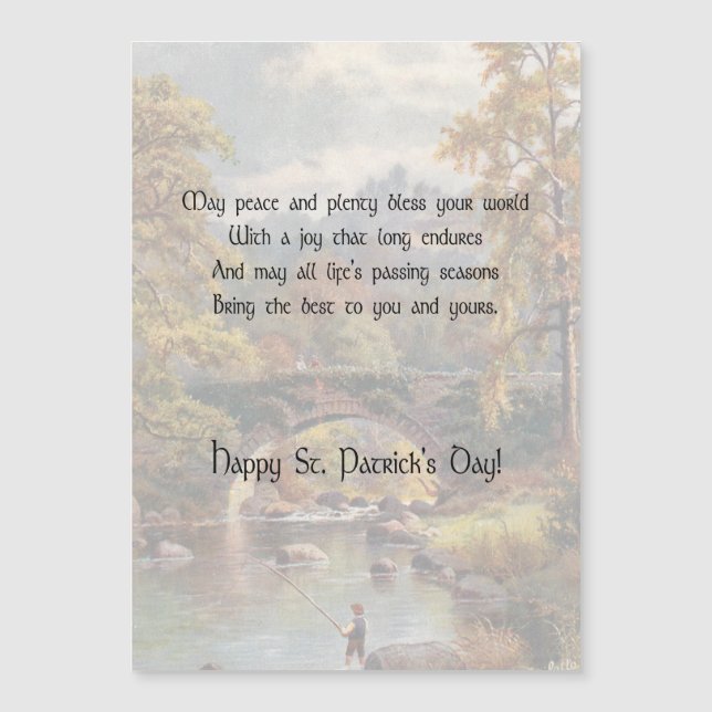 Rustic Ligcape St. Patrick's Day Irish Bluting (Framsida)