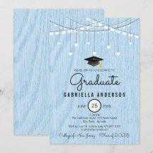 Rustic Light Blue Faux Wood ändå enkel Studenten