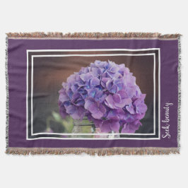 Rustic Lila Hydrangea i Mason Burk Photograph Filt