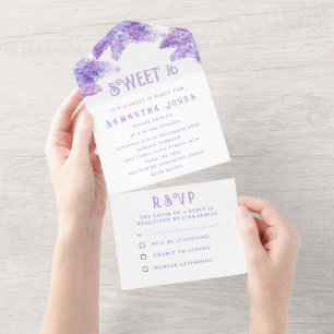 Rustic Lila Lilacs Sweet 16 Blommigtar Sexton