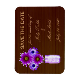 Rustic Lila Mason Burk Spara datum magneter