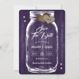 Rustic Lila Mason Burk Wood Fall Wedding Spara Datumet