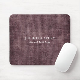 Rustic Lila Vin Linen Struktur Musmatta