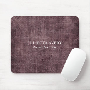 Rustic Lila Vin Linen Struktur Musmatta